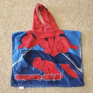 Marvel spiderman hooded poncho-towel